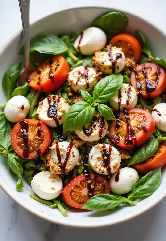 25 Healthy Chicken Salad With Greek Yogurt Recipes That Are Light and Flavorful - 16. Caprese Greek Yogurt Chicken Salad