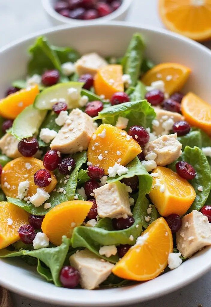 25 Healthy Chicken Salad With Greek Yogurt Recipes That Are Light and Flavorful - 23. Orange & Cranberry Greek Yogurt Chicken Salad