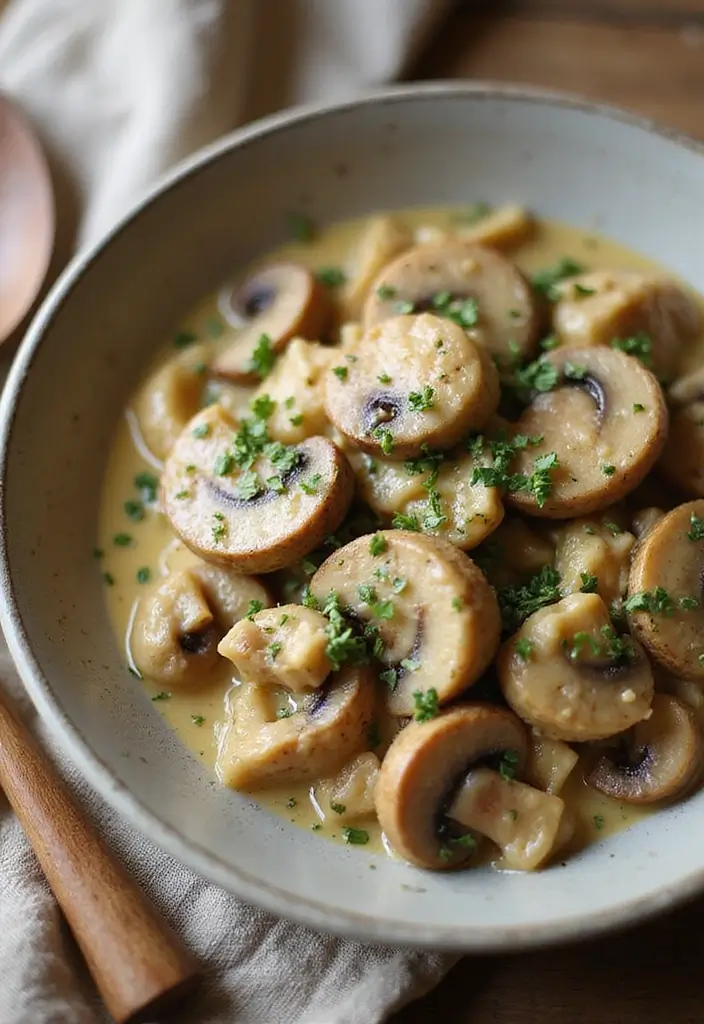 26 Chicken and Mushroom Recipes Healthy and Comforting - 1. Creamy Garlic Chicken and Mushrooms