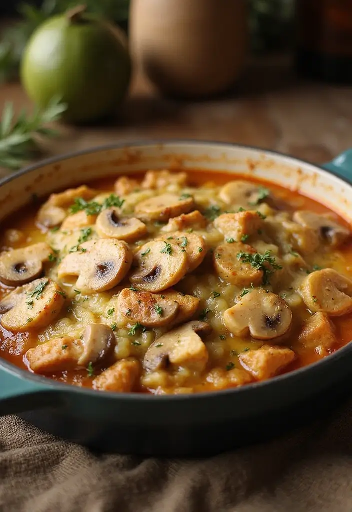 26 Chicken and Mushroom Recipes Healthy and Comforting - 16. Chicken and Mushroom Casserole