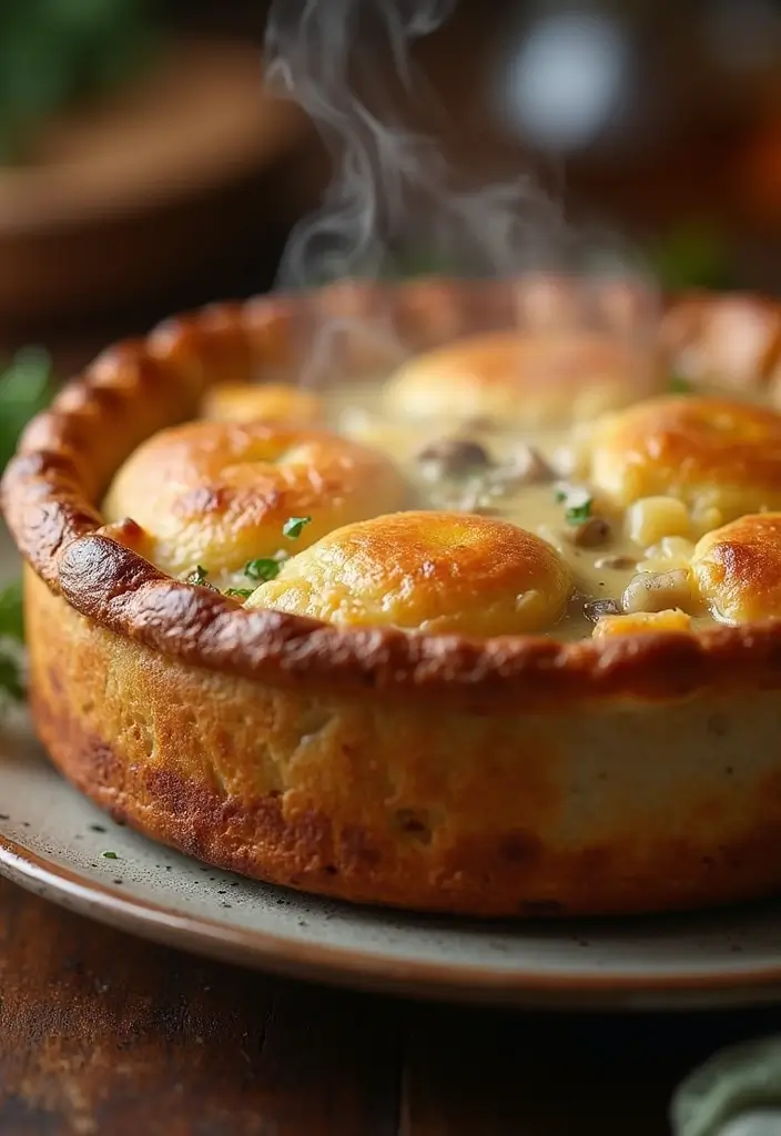 26 Chicken and Mushroom Recipes Healthy and Comforting - 19. Chicken and Mushroom Pot Pie