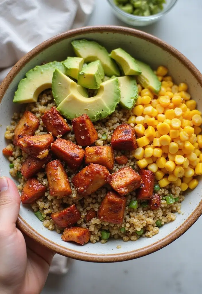 27 Easy Chicken Dinner Recipes Healthy and Quick - 10. BBQ Chicken Quinoa Bowl