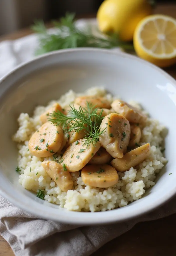 27 Easy Chicken Dinner Recipes Healthy and Quick - 15. Lemon Dill Chicken and Rice