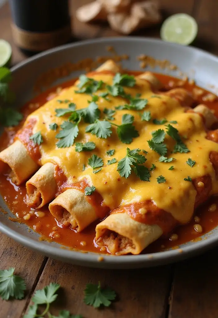 27 Easy Chicken Dinner Recipes Healthy and Quick - 23. Chicken Enchiladas