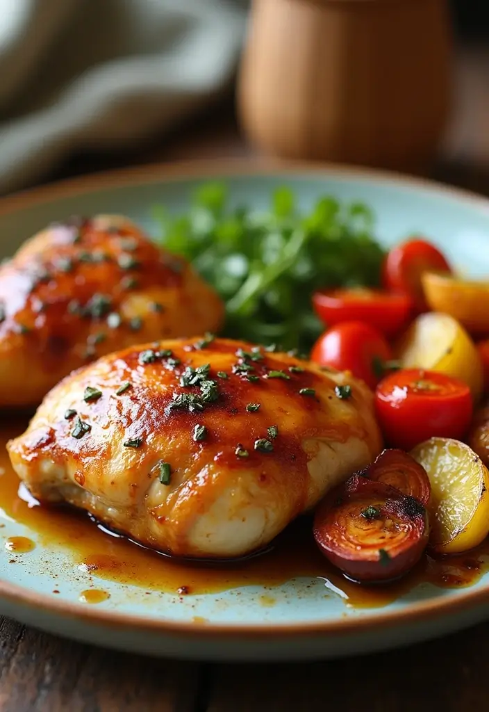27 Easy Chicken Dinner Recipes Healthy and Quick - 25. Honey Balsamic Chicken