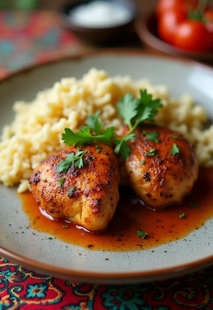 27 Easy Chicken Dinner Recipes Healthy and Quick - 8. Moroccan Spiced Chicken Thighs