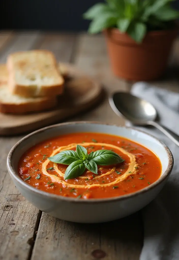 27 Easy Healthy Soup Recipes for Everyday Wellness - 1. Classic Tomato Basil Soup