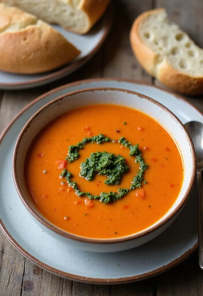 27 Easy Healthy Soup Recipes for Everyday Wellness - 13. Roasted Red Pepper and Tomato Soup