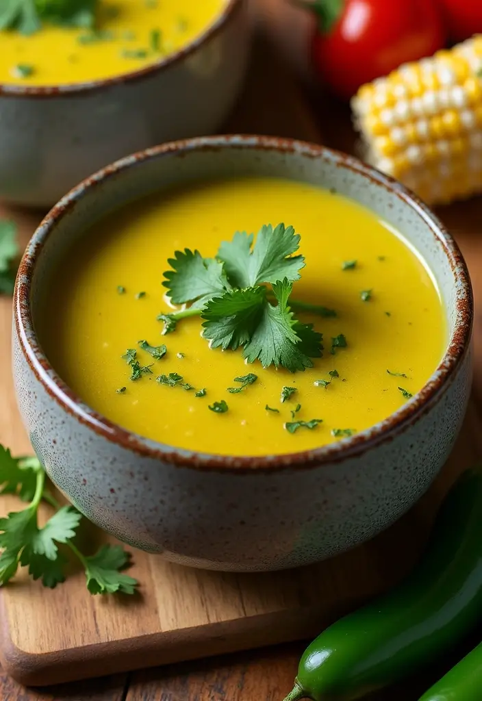 27 Easy Healthy Soup Recipes for Everyday Wellness - 17. Green Chile and Corn Soup
