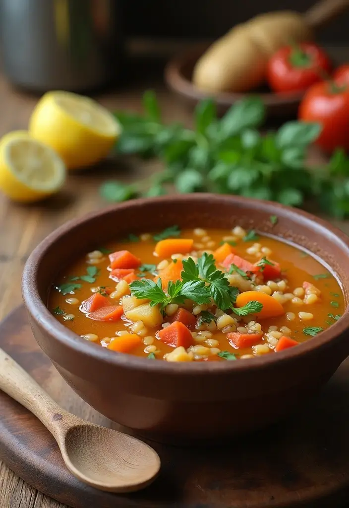 27 Easy Healthy Soup Recipes for Everyday Wellness - 2. Hearty Vegetable Barley Soup