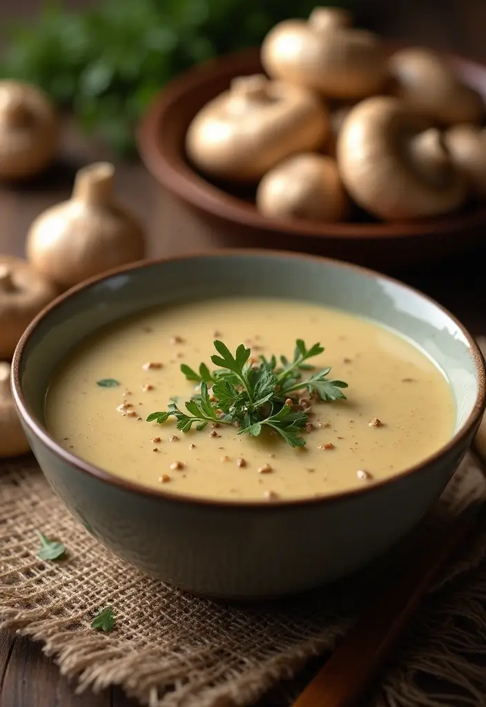 27 Easy Healthy Soup Recipes for Everyday Wellness - 24. Creamy Mushroom Soup