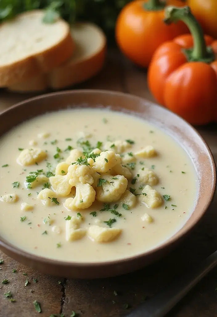 27 Easy Healthy Soup Recipes for Everyday Wellness - 3. Creamy Cauliflower Soup