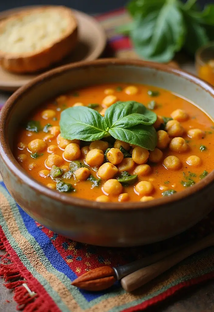 27 Easy Healthy Soup Recipes for Everyday Wellness - 4. Spicy Chickpea and Spinach Soup