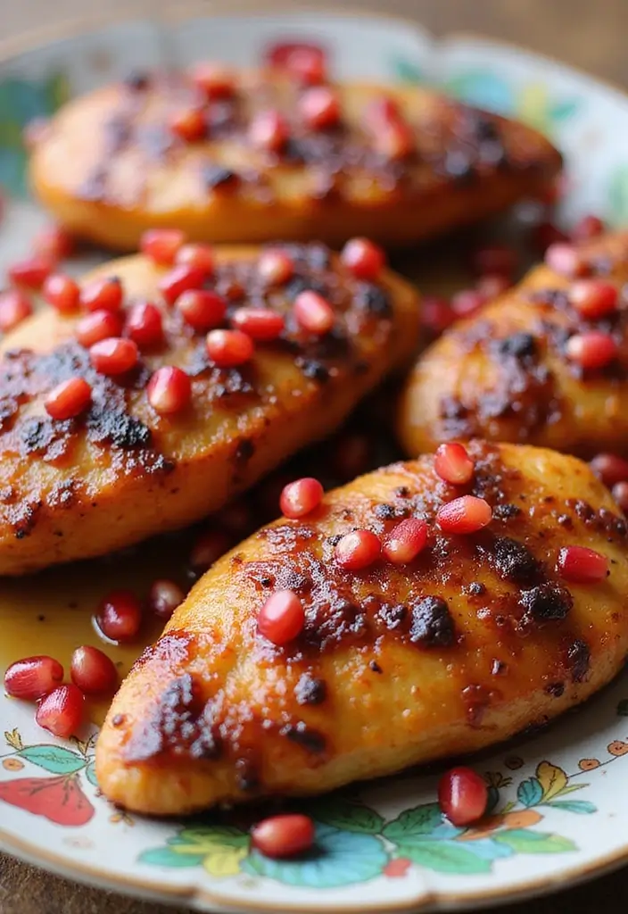 27 Healthy Chicken Cutlet Recipes That Feel Crispy and Clean - 18. Pomegranate Glazed Chicken Cutlets