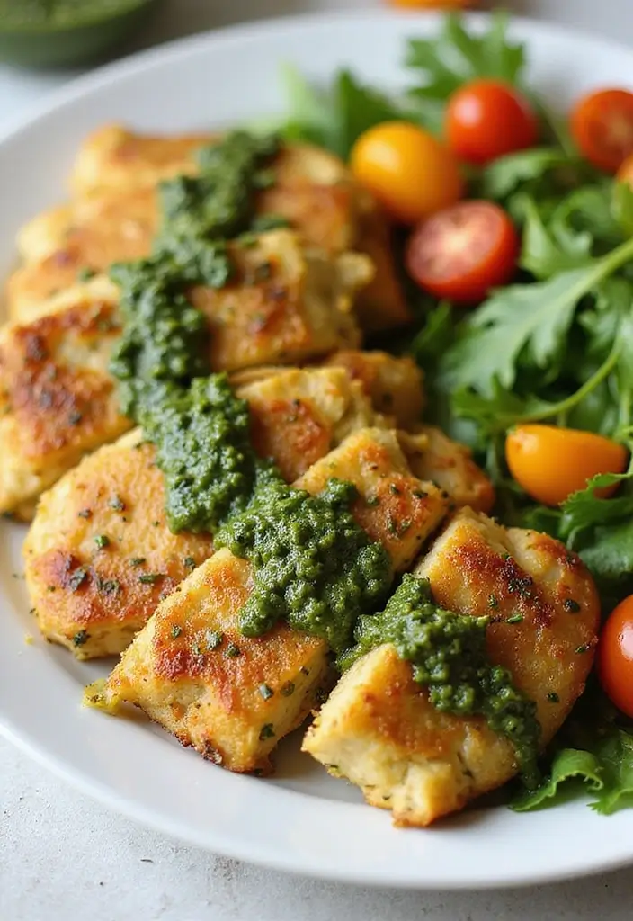 27 Healthy Chicken Cutlet Recipes That Feel Crispy and Clean - 6. Pesto Baked Chicken Cutlets