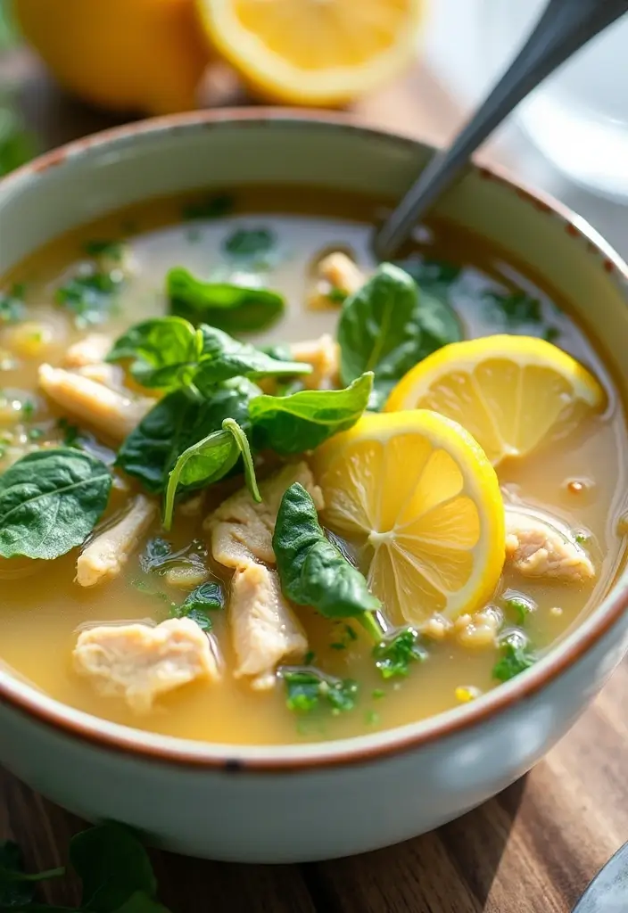 27 Healthy Chicken Soup Recipes That Heal and Satisfy - 2. Lemon Ginger Chicken Soup