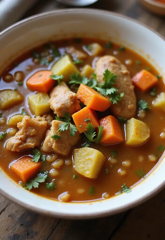 27 Healthy Chicken Soup Recipes That Heal and Satisfy - 23. Hearty Lentil Chicken Soup