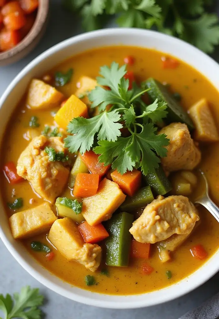 27 Healthy Chicken Soup Recipes That Heal and Satisfy - 8. Coconut Curry Chicken Soup