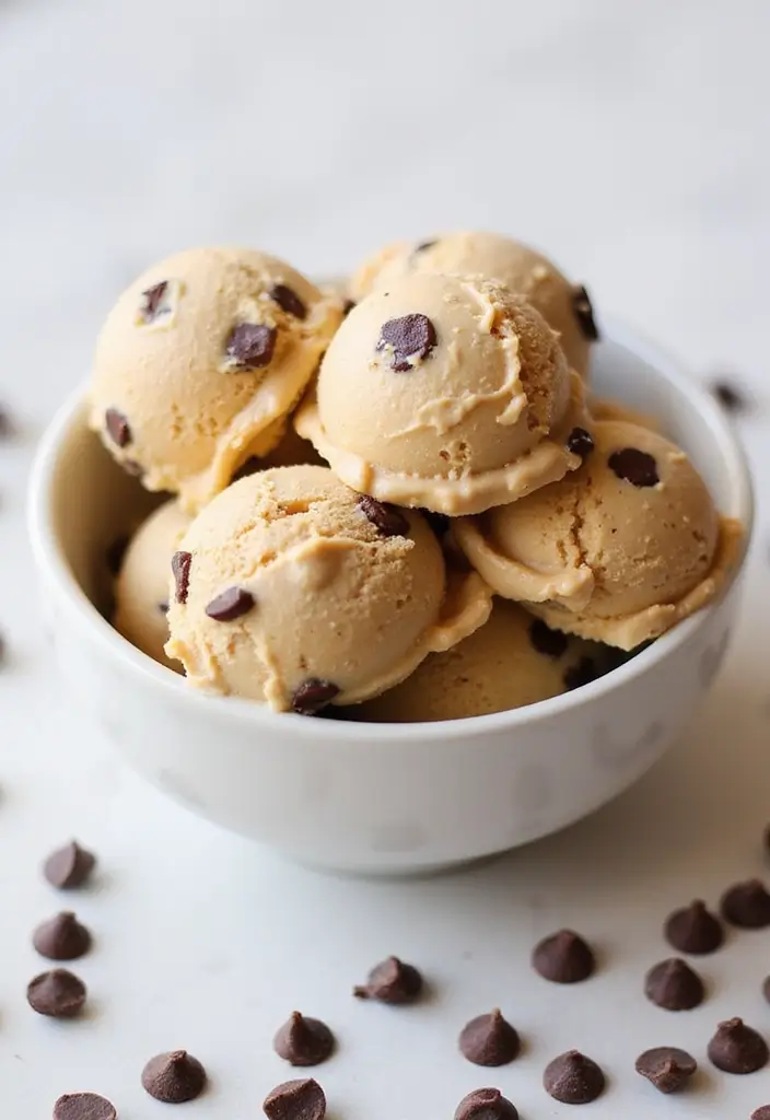 27 Healthy Ice Cream Recipes That Taste Like the Real Thing - 12. Peanut Butter Chocolate Chip Ice Cream