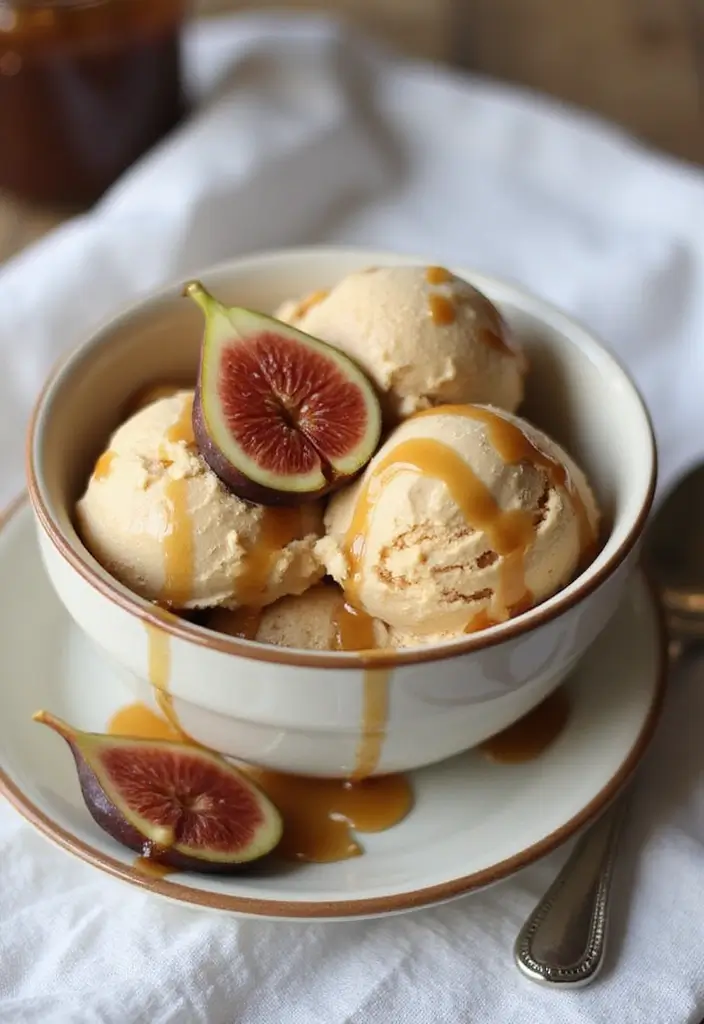 27 Healthy Ice Cream Recipes That Taste Like the Real Thing - 17. Caramelized Fig Ice Cream