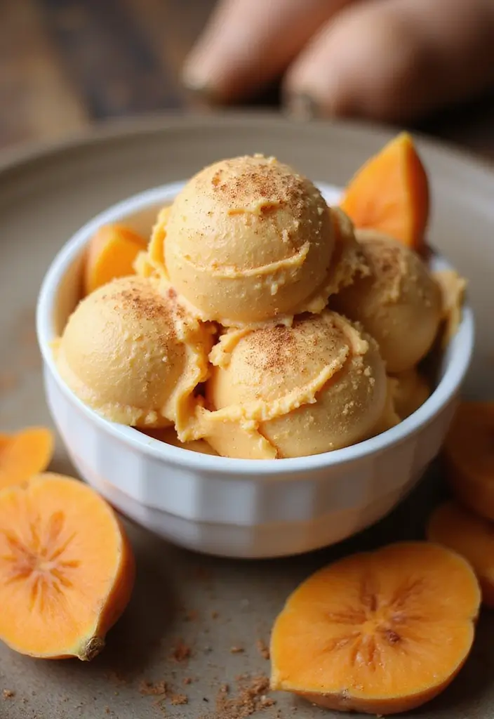 27 Healthy Ice Cream Recipes That Taste Like the Real Thing - 22. Sweet Potato Ice Cream