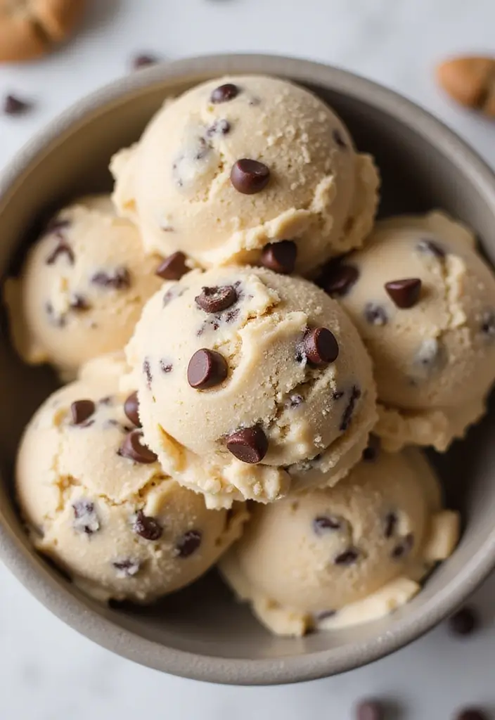 27 Healthy Ice Cream Recipes That Taste Like the Real Thing - 23. Guilt-Free Chocolate Chip Cookie Dough Ice Cream