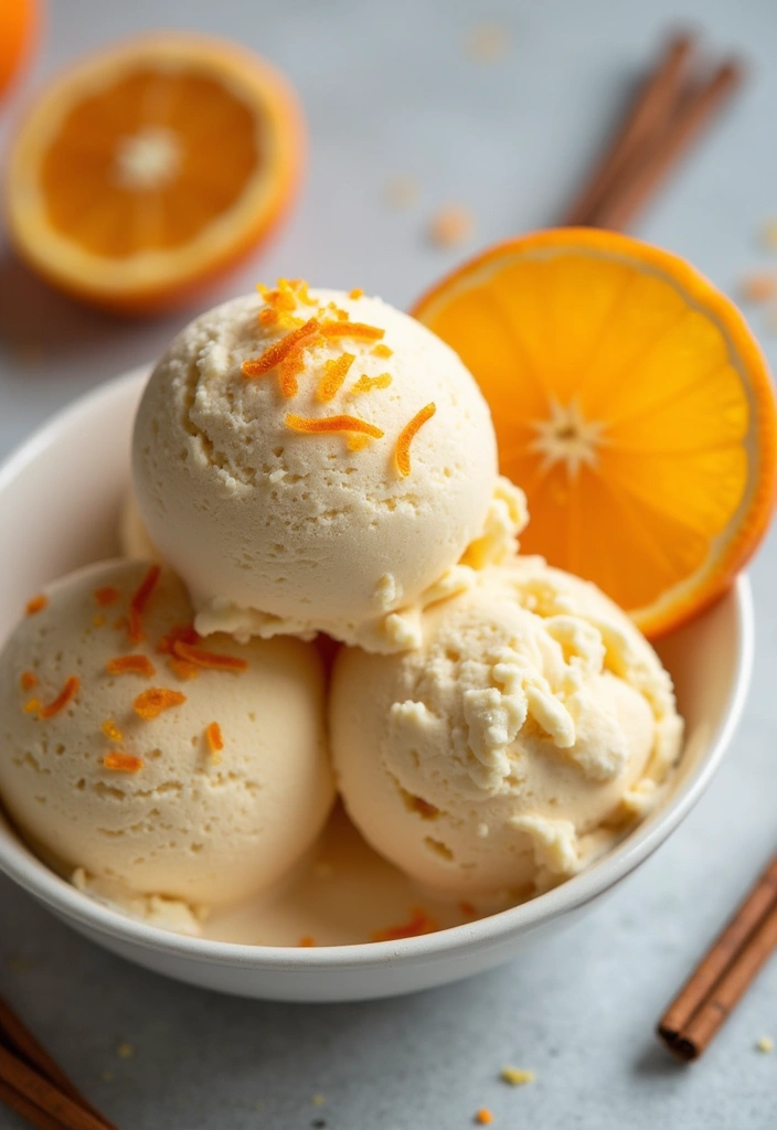 27 Healthy Ice Cream Recipes That Taste Like the Real Thing - 24. Spiced Orange Ice Cream
