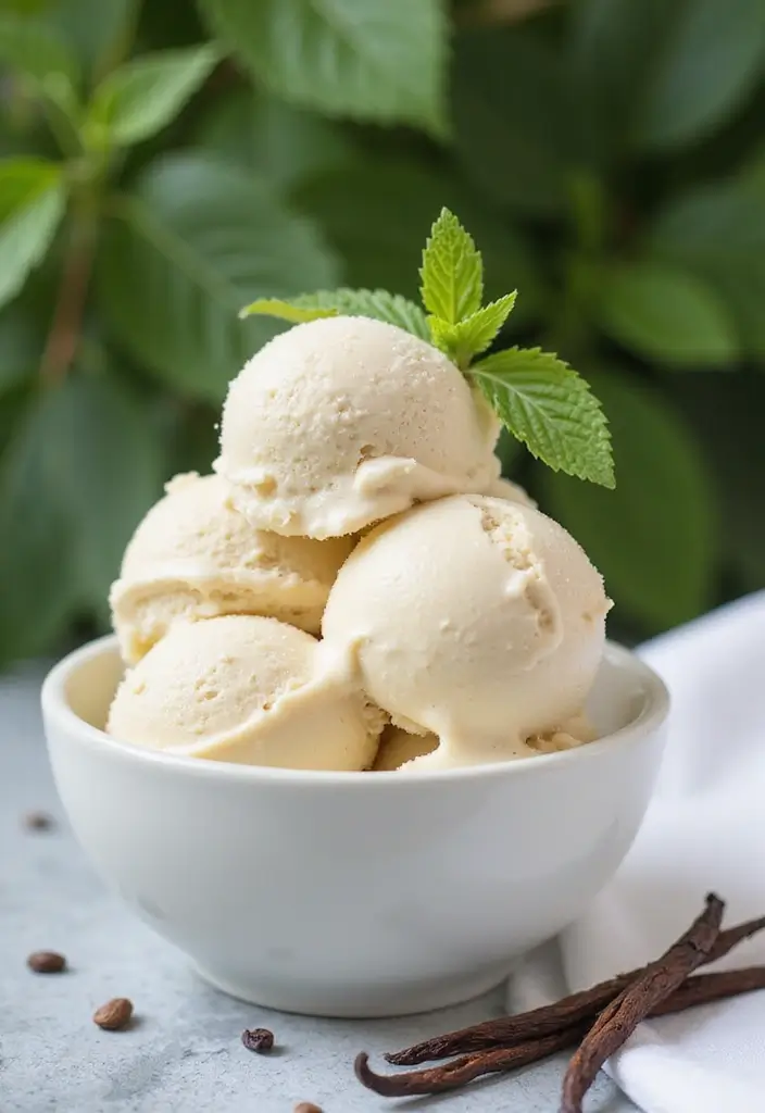 27 Healthy Ice Cream Recipes That Taste Like the Real Thing - 3. Coconut Milk Vanilla Bean Ice Cream
