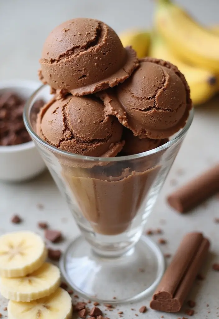 27 Healthy Ice Cream Recipes That Taste Like the Real Thing - 6. Chocolate Banana Ice Cream