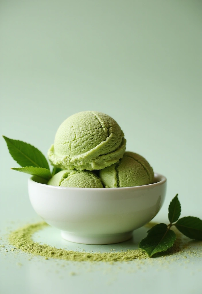 27 Healthy Ice Cream Recipes That Taste Like the Real Thing - 8. Matcha Green Tea Ice Cream