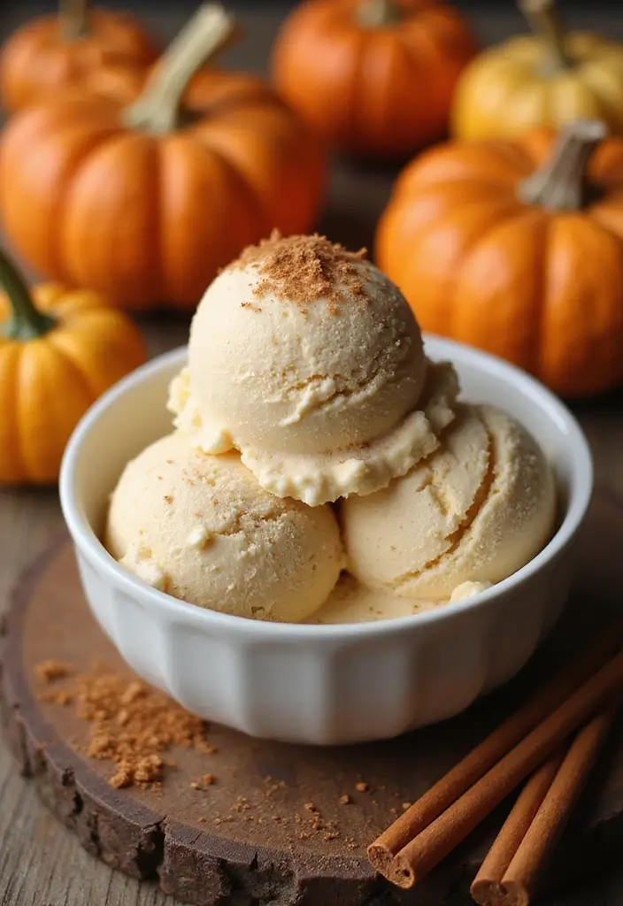 27 Healthy Ice Cream Recipes That Taste Like the Real Thing - 9. Pumpkin Spice Ice Cream