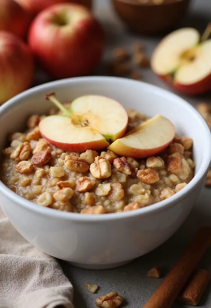 27 Healthy Instant Pot Recipes for Busy Nights - 14. Apple Cinnamon Oatmeal