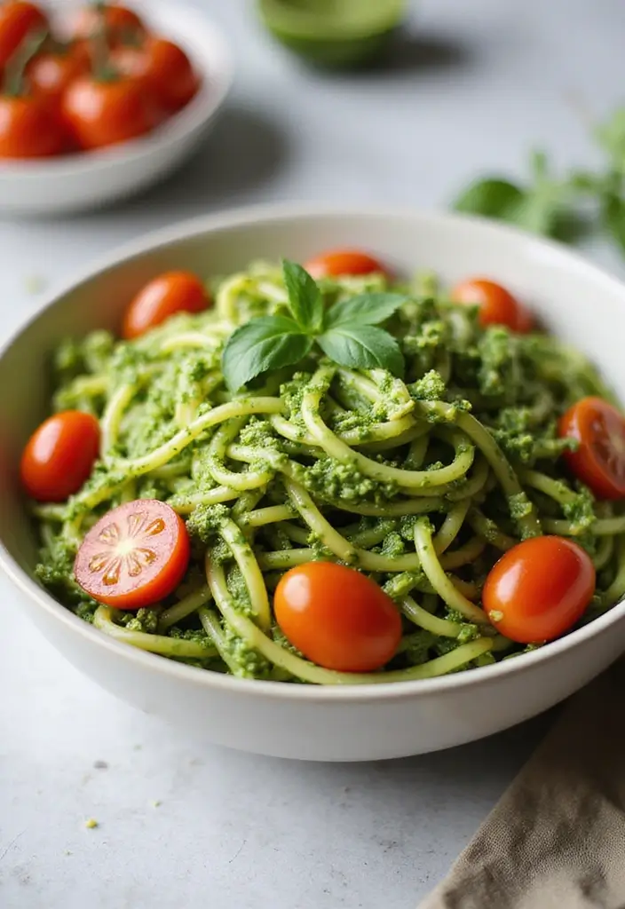 27 Healthy Instant Pot Recipes for Busy Nights - 16. Zucchini Noodles with Pesto