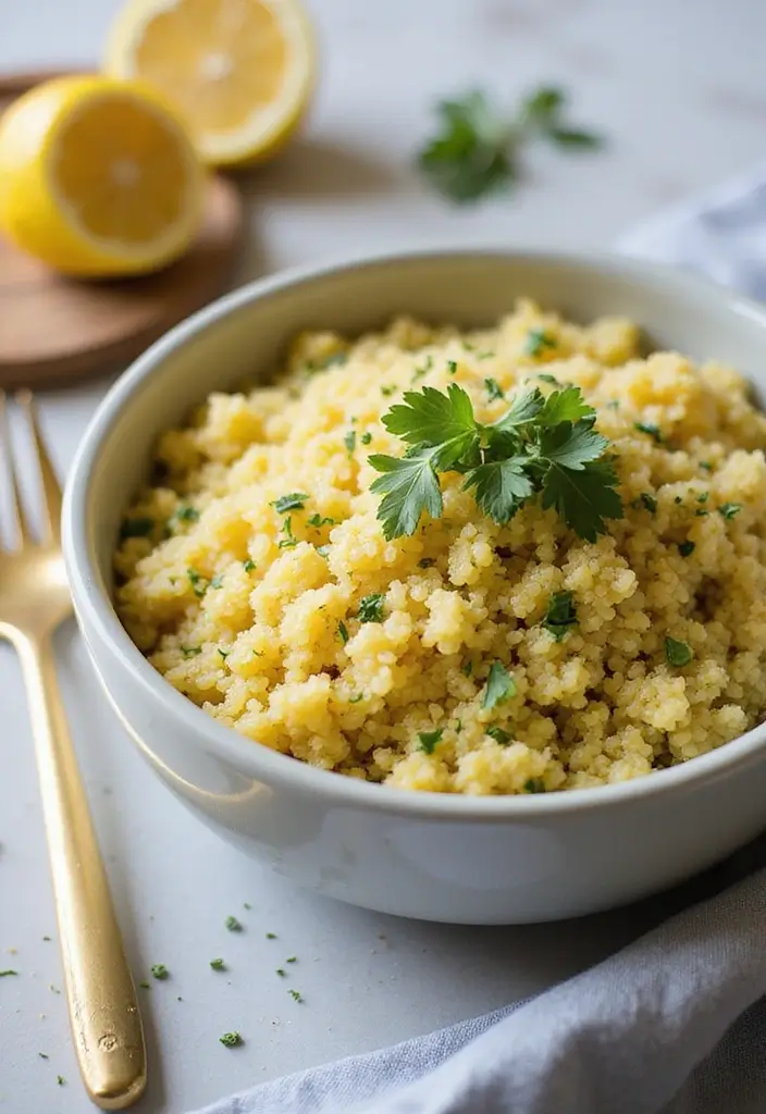 27 Healthy Instant Pot Recipes for Busy Nights - 19. Garlic Lemon Quinoa