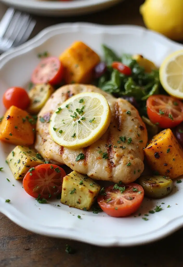 27 Healthy Meals With Chicken That Fit Any Diet - 1. Grilled Lemon Herb Chicken
