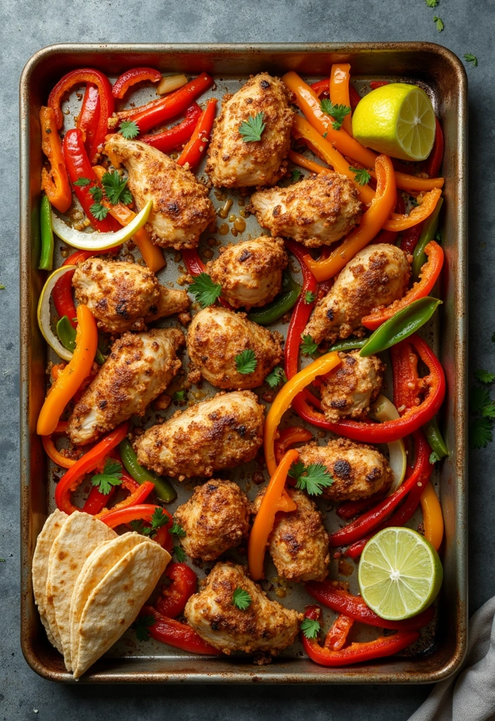 27 Healthy Meals With Chicken That Fit Any Diet - 12. Sheet Pan Chicken Fajitas