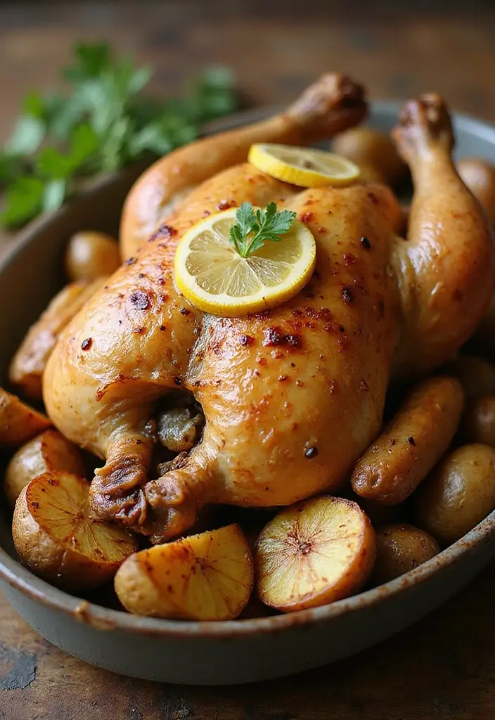 27 Healthy Meals With Chicken That Fit Any Diet - 15. Lemon Garlic Roasted Chicken