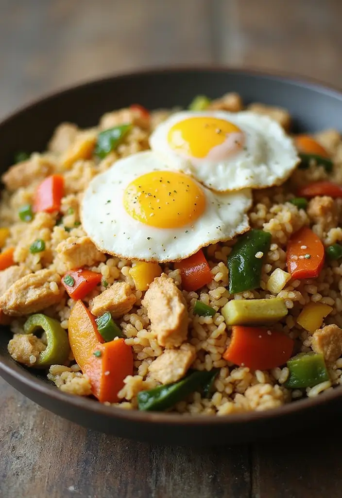 27 Healthy Meals With Chicken That Fit Any Diet - 18. Chicken Fried Rice