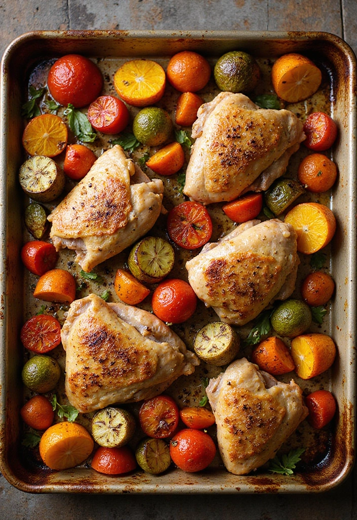 27 Healthy Meals With Chicken That Fit Any Diet - 2. One-Pan Chicken & Veggies