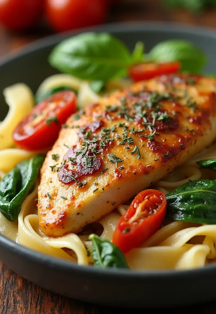 27 Healthy Meals With Chicken That Fit Any Diet - 27. Creamy Tuscan Chicken