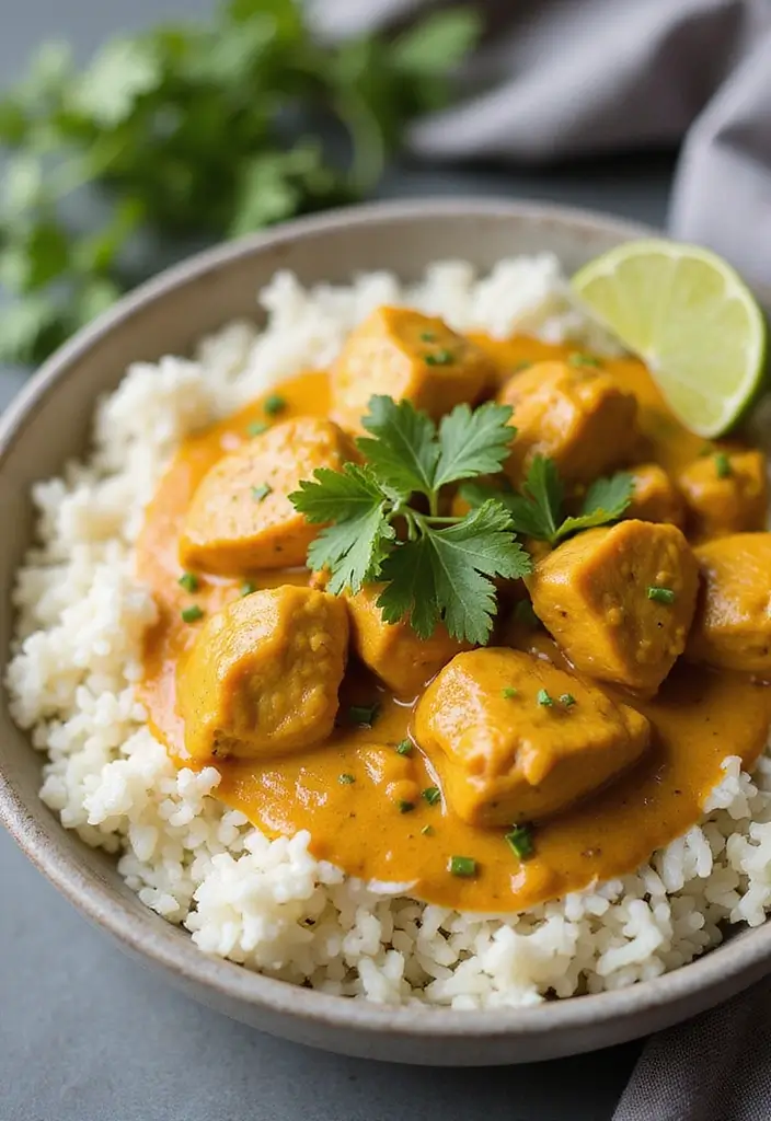 27 Healthy Meals With Chicken That Fit Any Diet - 3. Coconut Curry Chicken
