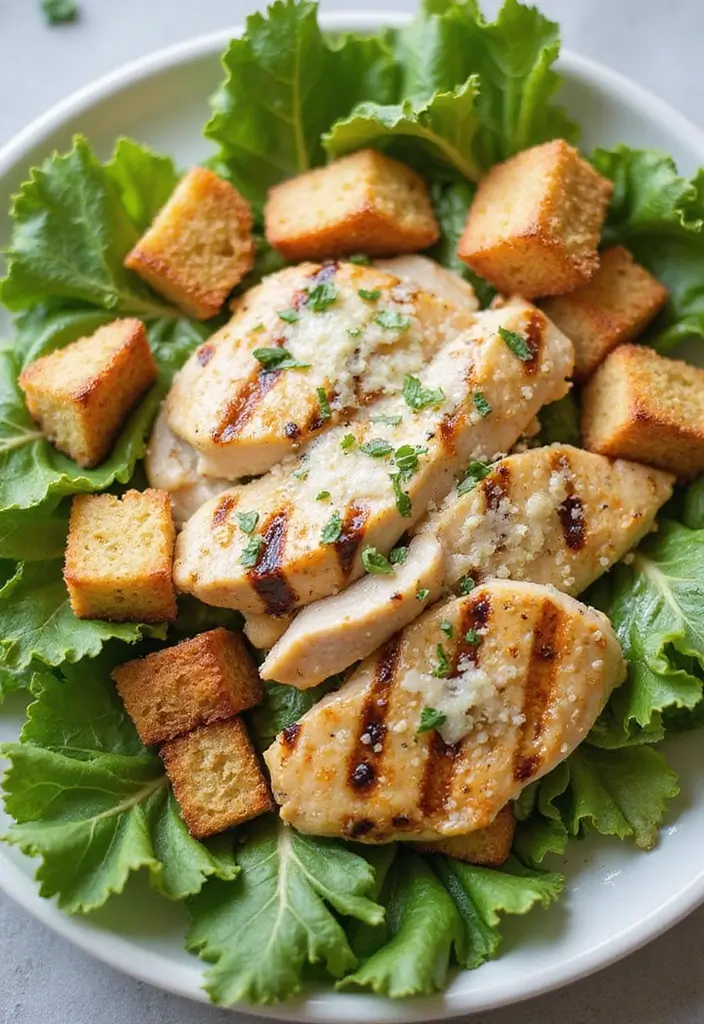 27 Healthy Meals With Chicken That Fit Any Diet - 7. Chicken Caesar Salad
