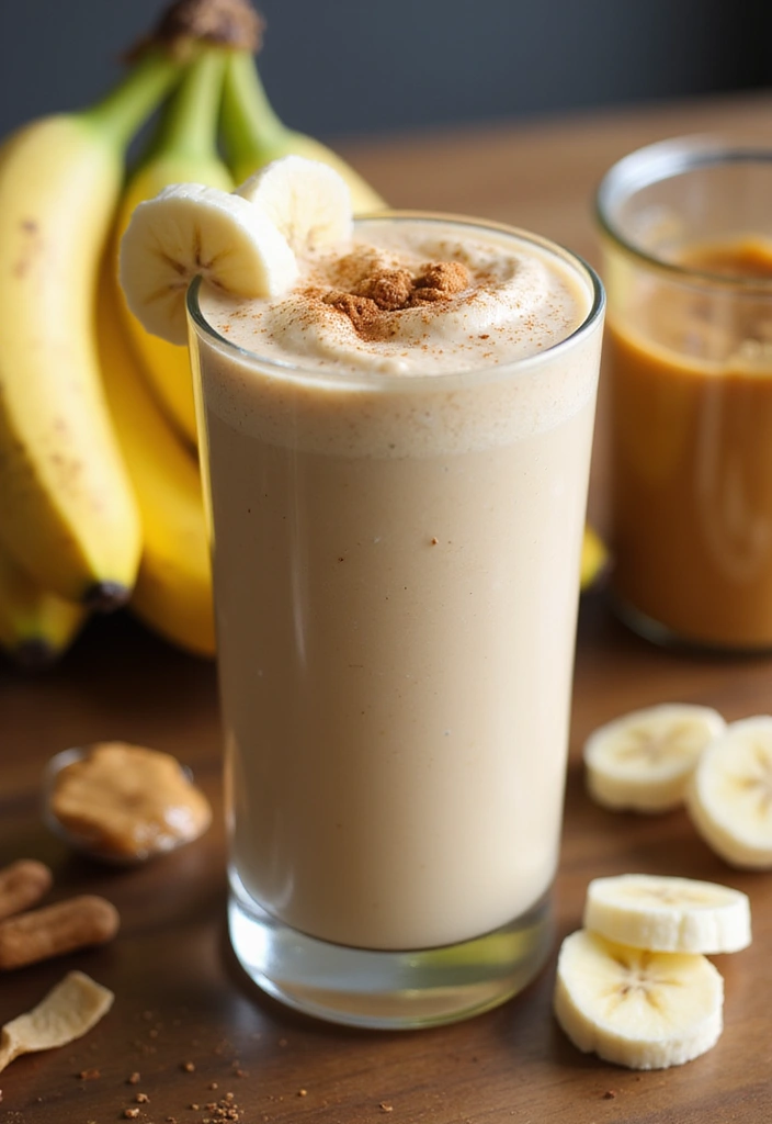 27 Healthy Peanut Butter Recipes That Feel Indulgent Yet Nutritious - 1. Creamy Peanut Butter Banana Smoothie