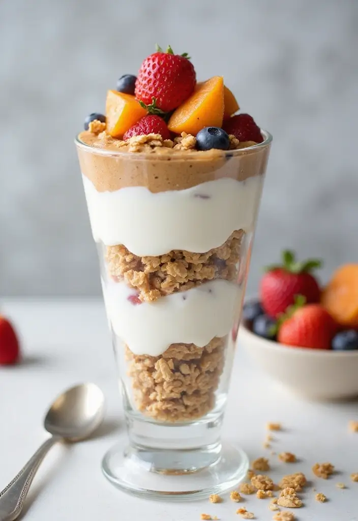 27 Healthy Peanut Butter Recipes That Feel Indulgent Yet Nutritious - 14. Peanut Butter Yogurt Parfait