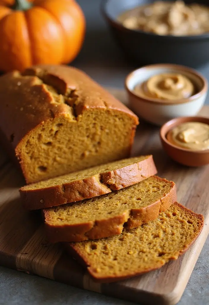 27 Healthy Peanut Butter Recipes That Feel Indulgent Yet Nutritious - 21. Peanut Butter Pumpkin Bread