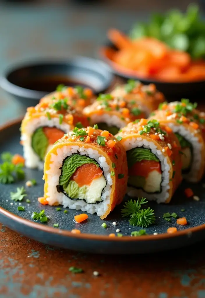27 Healthy Recipes for Picky Eaters That Still Taste Amazing - 23. Veggie Sushi Rolls