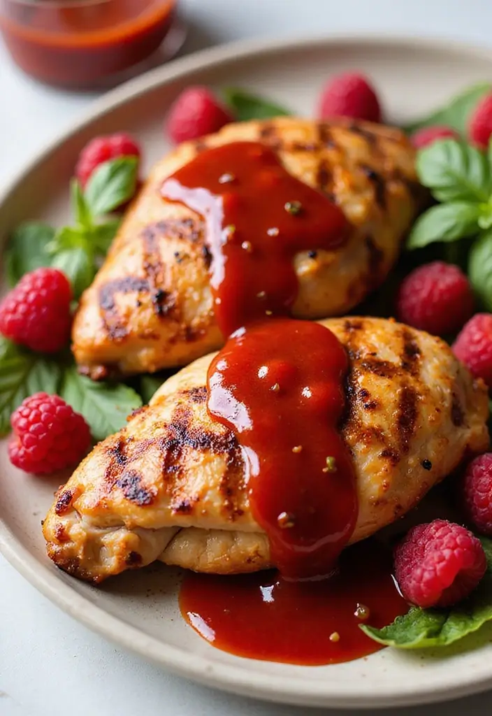 27 Healthy Sauces for Chicken That Add Big Flavor - 20. Raspberry Chipotle Sauce