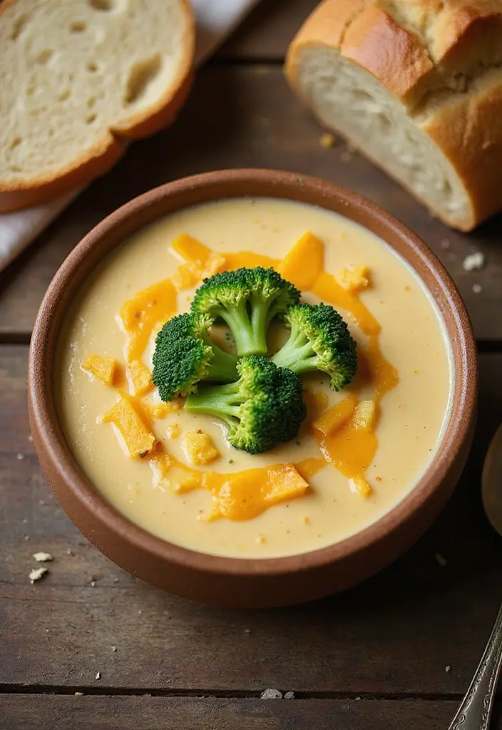 27 Healthy Soup Recipes Clean Eating Comfort Bowls - 15. Broccoli Cheddar Soup (Vegan Option)