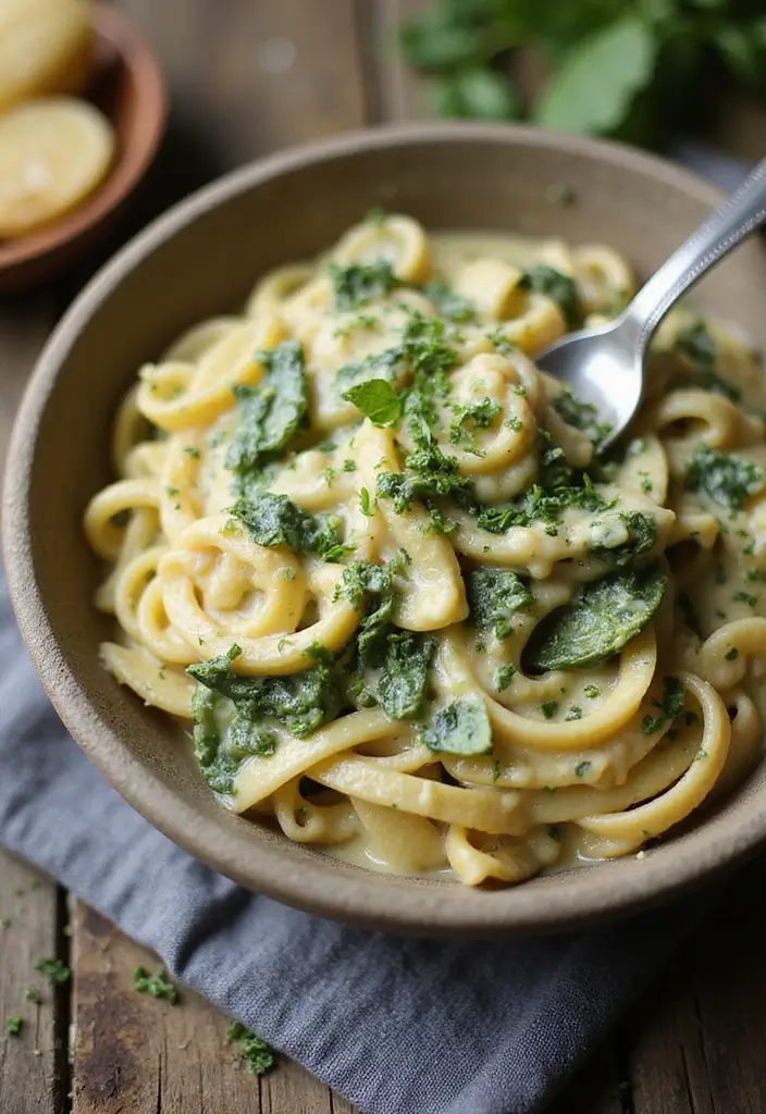 27 Healthy Spring Dinner Recipes That Feel Fresh and Easy - 11. Spinach Artichoke Pasta