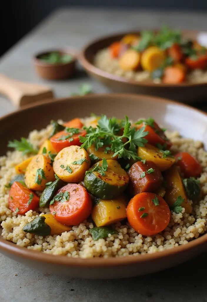 27 Healthy Spring Dinner Recipes That Feel Fresh and Easy - 19. Ratatouille with Quinoa
